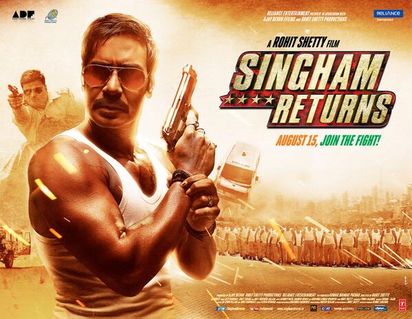 Ajay Devgn's 'Singham Returns' to hit theatres on Aug 15
